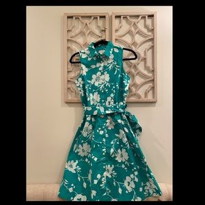 J crew floral sleeveless dress 👗